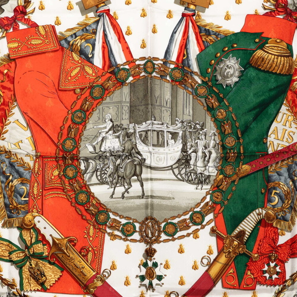 HERMES Authentic Black Silk Scarf - Picture 2 of 9